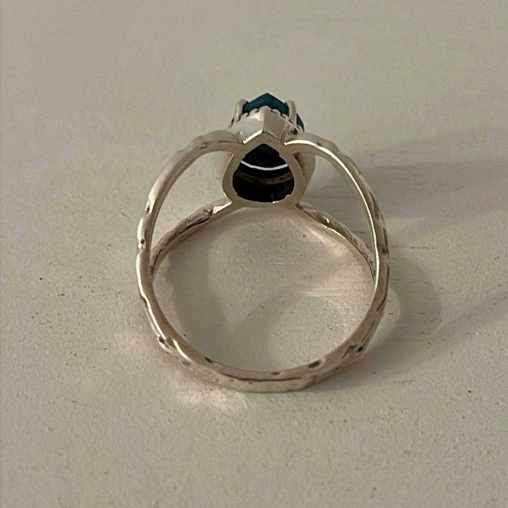 925 Solid Sterling Silver Emerald Gemstone Ring S… - image 7